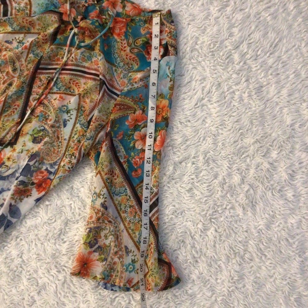 Isabel Hayley Sheer Floral Boho Blouse - Picture 7 of 10